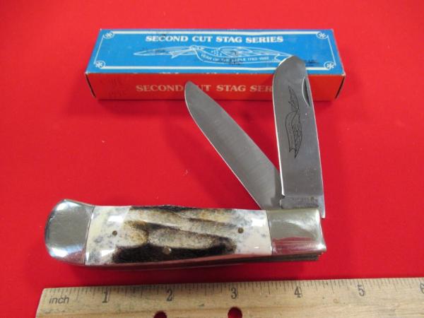 Parker & Son Chattanooga TN. Stag Large Trapper Model # K410