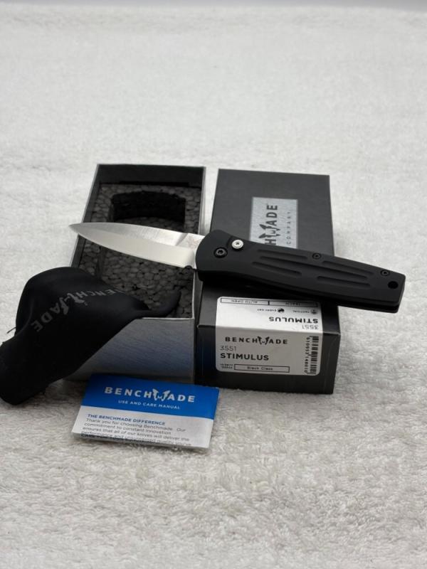 Benchmade 3551 Stimulus Push Button Automatic Knife With Integrated Safety Discontinued