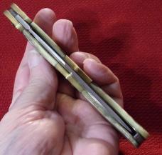 HUNTER CUSTOM BOB READ WITH STAG AND ENGRAVED BRASS BOLSTER AND SPACER c1977 FREE SHIPPING