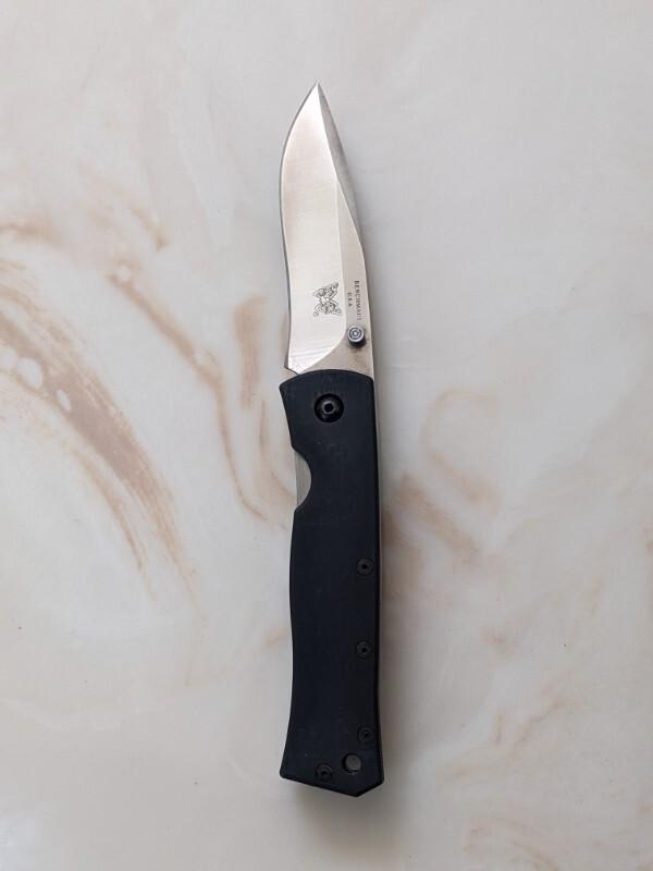 Rare Used Benchmade 600 Walter Brend Combat (Alum/ATS-34) Excellent, knife Only Rare Used Benchmade 600 Walter Brend Combat (Alum/ATS-34) Excellent, knife Only