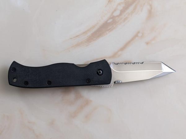 Used Benchmade Emerson CQC7 Combo Edge 970S Rare Sterile Blade long Discontinued Used Benchmade Emerson CQC7 Combo Edge 970S Rare Sterile Blade long Discontinued