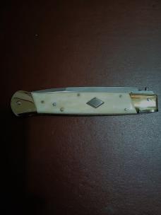 11"CAMEL BONE ITALIAN SWITCH BLADE BY ANTONIO CONTINI