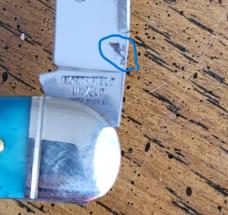 190120 GEC Blue Teal Natural Bone Knife , Northfield UN-X-LD