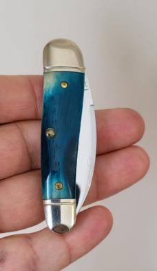 190120 GEC Blue Teal Natural Bone Knife , Northfield UN-X-LD