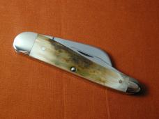 Titusville Cutlery Mammoth Ivory Bark Rooster Comb Farmer Knife Super Rare 1 of 70 COA USA Made 2024