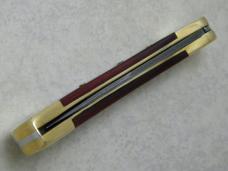 Buck USA Designer's Choice Model 110 Wood & Damascus Folding Hunter Lockback Knife c.2002
