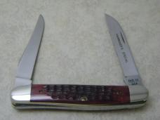 Case XX USA 8 Dot 1982 Red Bone Improved Muskrat Knife Hawbaker's Special