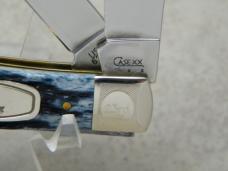 Case XX USA 2008  6254 Mediterranean Blue Bone Trapper Knife