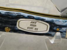 Case XX USA 2008  6254 Mediterranean Blue Bone Trapper Knife