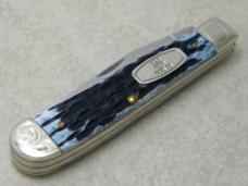 Case XX USA 2008  6254 Mediterranean Blue Bone Trapper Knife