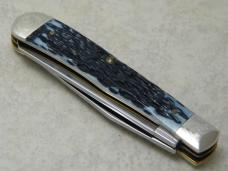 Case XX USA 2008  6254 Mediterranean Blue Bone Trapper Knife