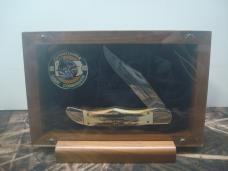 1995 CASE 5165 SS KNIFE 100 YEAR PA GAME COMMISSION WITH DISPLAY AND COIN NEW
