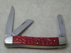 Case XX USA 3 Dot 1997 Red Bone 6318 Stockman Knife 