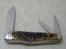 Schatt & Morgan New York 2008 Bone 043081 Premier Lockback Whittler Knife