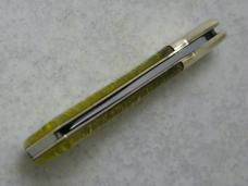 Parker Cut. Co. Surgical Steel Japan Gold Stripe Mustang Lockback Knife