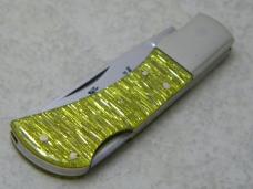 Parker Cut. Co. Surgical Steel Japan Gold Stripe Little Mustang Lockback Knife