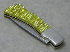 Parker Cut. Co. Surgical Steel Japan Gold Stripe Little Mustang Lockback Knife