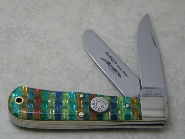 Parker Cut. Co. Surgical Steel Japan Christmas Tree Parker Bullet Medium Jumbo Trapper Knife Parker Cut. Co. Surgical Steel Japan Christmas Tree Parker Bullet Medium Jumbo Trapper Knife