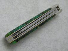 Parker Cut. Co. Surgical Steel Japan Christmas Tree Parker Bullet Medium Jumbo Trapper Knife
