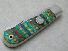 Parker Cut. Co. Surgical Steel Japan Christmas Tree Parker Bullet Medium Jumbo Trapper Knife