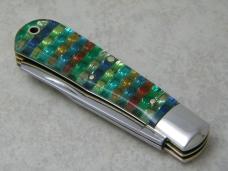 Parker Cut. Co. Surgical Steel Japan Christmas Tree Parker Bullet Medium Jumbo Trapper Knife