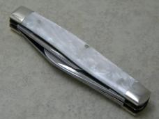 Buck Creek Solingen Germany Indian Head Imitation Pearl Stockman Knife