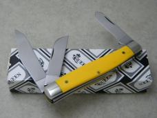 Queen Steel #49A USA Yellow Large Stockman Knife in Box c.1993