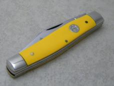 Queen Steel #49A USA Yellow Large Stockman Knife in Box c.1993