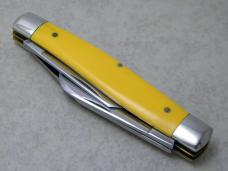 Queen Steel #49A USA Yellow Large Stockman Knife in Box c.1993