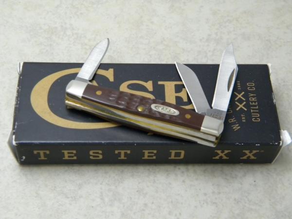 Case XX USA 2022 Brown Delrin 6333 SS Small Stockman Knife in Box