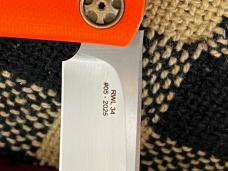 JOHAN ELLIS CUSTOM DOLPHIN MARS VALLEY FAT CARBON FIBER & HUNTER ORANGE G10 RWL 34 STEEL