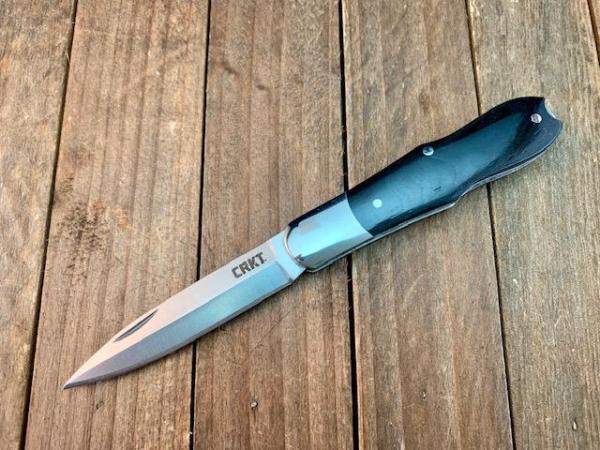 CRKT Steigerwalt Design Quill Mini Dagger Black Smooth Bone 