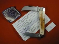 Titusville Cutlery Mammoth Ivory Bark Rooster Comb Farmer Knife Super Rare 1 of 70 COA USA Made 2024