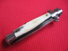 Vintage TRANSITIONAL 7" Italian STILETTO Horn Switchblade Knife.