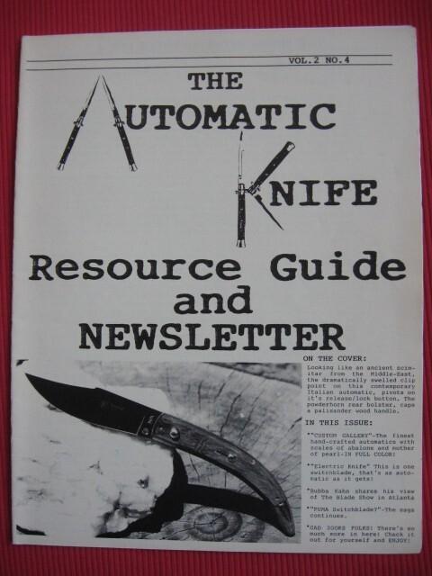  The Automatic Knife Resource Guide And Newsletter - Vol.2 No.4