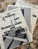 3 Early Issues Automatic Knife Resource Guide And Newsletter, 1994 Vol3 No3, 1995 Vol4 No’s 2,3