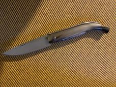 9” Nino folding knife horn handle