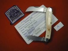Titusville Cutlery Mammoth Ivory Bark Rooster Comb Farmer Knife Super Rare 1 of 70 COA USA Made 2024