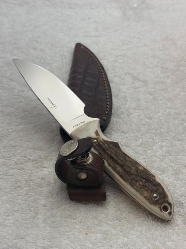 Boker Tree Brand Classic Stag Handle Fixed Blade Knife Quality Made In Argentina