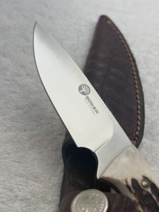 Boker Tree Brand Classic Stag Handle Fixed Blade Knife Quality Made In Argentina
