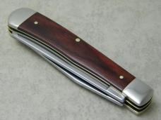 Case XX USA 2000 Walnut 7254 SS Serrated Trapper Knife 