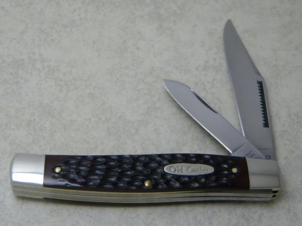 Old Cutler USA (Made by Colonial) 523 Jigged Delrin Jack Knife
