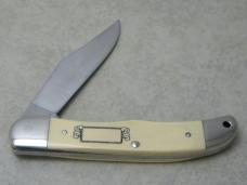 Schrade USA SC524 Bear Scrimshaw Medium Folding Hunter Knife c.1988
