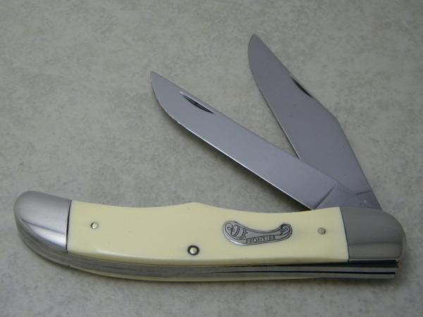 Frontier by Imperial USA Slick White 4624 Folding Hunter Knife