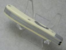 Frontier by Imperial USA Slick White 4322 Slimline Trapper Farmers Jack Knife