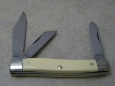Frontier by Imperial USA Slick White 4132 Small Stockman Knife