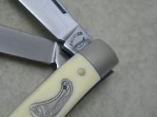 Frontier by Imperial USA Slick White 4132 Small Stockman Knife