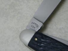 Mumbly Peg by Camco USA Jigged Black Jack Knife with Rules Pamplet c.1950's