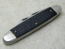 Mumbly Peg by Camco USA Jigged Black Jack Knife with Rules Pamplet c.1950's