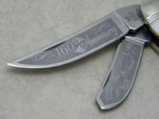 Hen and Rooster Germany 2005 Pearl 213-MOP 160th Anniversary Sowbelly Knife
